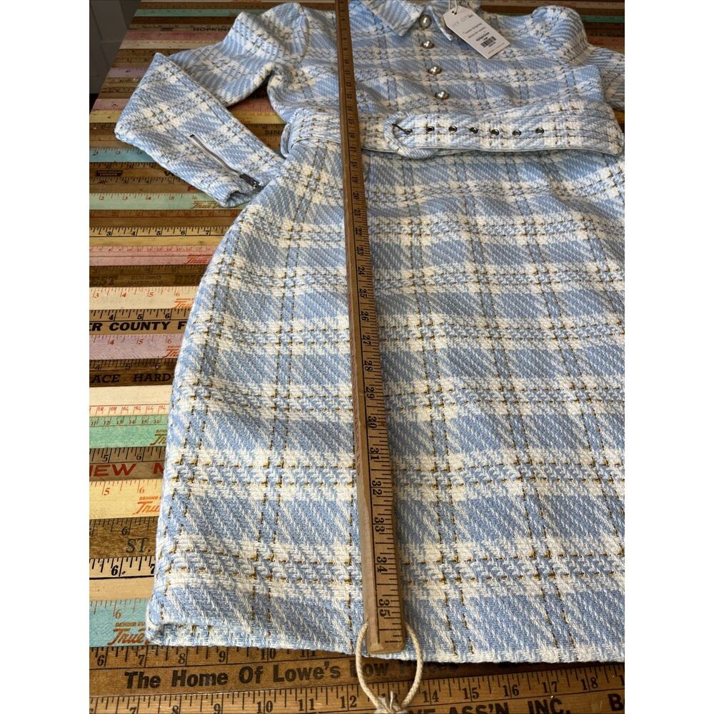 NEW Ivy City Co MyKayla Dress L Retro Tweed Pearl Button Classic Preppy Y2k - Picture 14 of 16